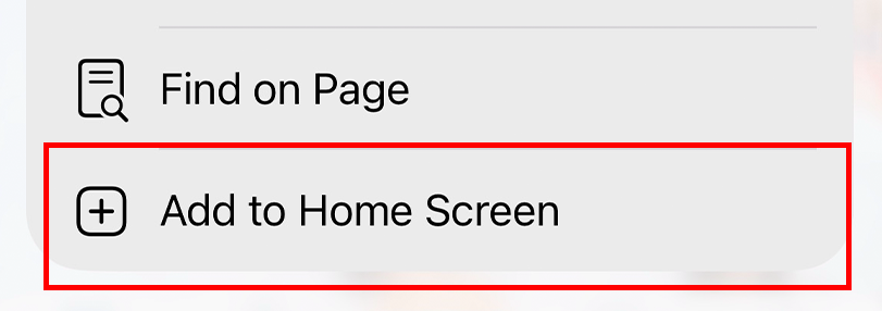 Add to Home Screen